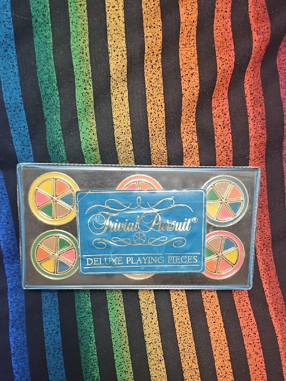 Trivial Pursuit Deluxe Metal Playing Pieces For Collector's 14K Gold Plated